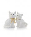 骨瓷工艺 白猫摆件