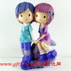 树脂工艺品 树脂小娃娃 书房摆件
