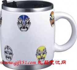 陶瓷多色脸谱美国傲仕杯