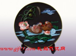 商务礼品 活性碳雕 百年好合