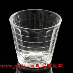 广州玻璃杯定做高白料玻璃格子杯