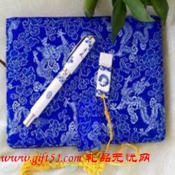 中国青花瓷商务套装定制,国粹青花