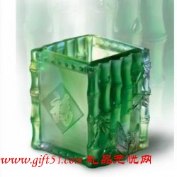 祝福笔筒 竹子节节高 商务礼品定制
