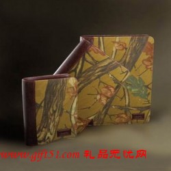 进口花色布面品牌记事本册定制