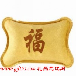 大枕绒布绣花 暖水袋 保健电暖袋定做