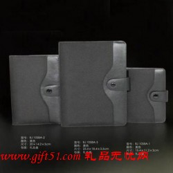 黑色牛津布面料高档记事本定做