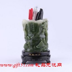 道善缘满载而归笔筒定制 商务礼品