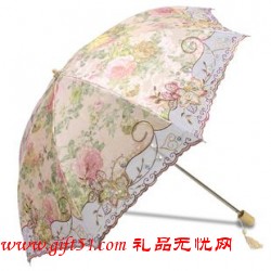 太阳伞,刺绣加厚二折伞,遮阳伞定制
