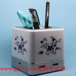 USB笔筒定制,笔筒定做 可印制LOGO