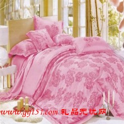 贡品苏绣富贵人家款床上用品四件套