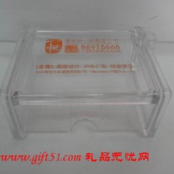 开盖插笔亚克力名片盒