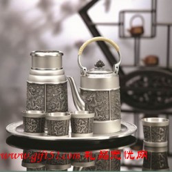 龙行天下茶具七件套(带托盘)