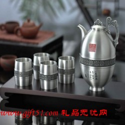 一壶天地纯锡茶具六件套