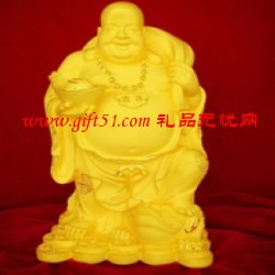 金蟾弥勒绒沙金摆件定制
