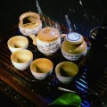 紫砂瓷盛世银妆圆融茶具套装定制