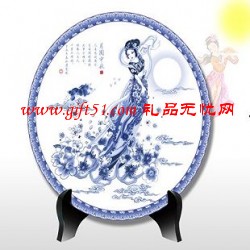 嫦娥月圆中秋圆盘定制 中秋节礼品