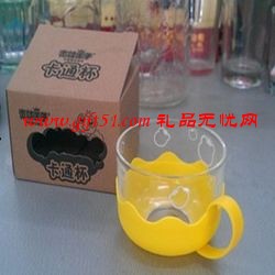 带手柄托盘卡通杯