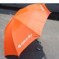 橙色长柄广告雨伞