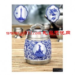 广东特色纯锡茶叶罐（大号）