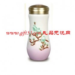 乾唐轩活瓷富贵随身杯(紫+彩)