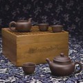 和记张生龙饮天香紫砂茶具套装