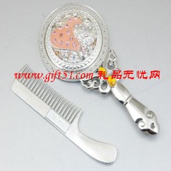 树脂镂空手柄化妆镜