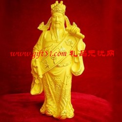 绒沙金财神到摆件