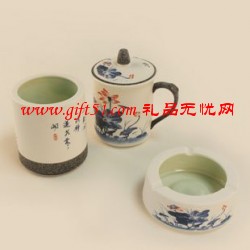 清莲陶瓷办公三件套装A款