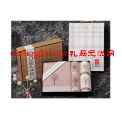 千年竹竹纤维商务会议毛巾礼盒