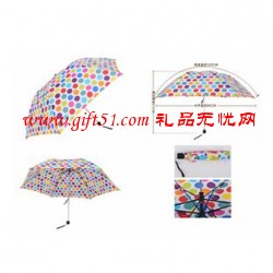广告晴雨三折铅笔伞