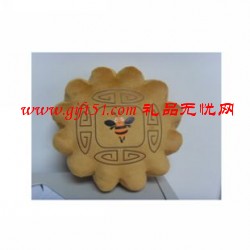 月饼形状抱枕 抱枕厂家
