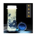 蓝水晶陶瓷双层保温养生杯